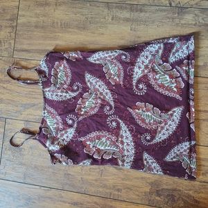 Maroon Cami with pattern